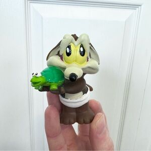 Vintage 1996 Warner Bros. Baby Wylie Coyote Vinyl Figurine